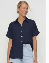 Load image into Gallery viewer, City Chic Satin Button Blouse
