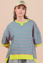 Load image into Gallery viewer, Candy Pop Stripe Knit Top
