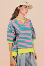 Load image into Gallery viewer, Candy Pop Stripe Knit Top
