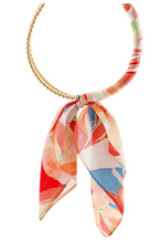 Load image into Gallery viewer, SILK SCARF WRAPPED COLLAR NECKLACE
