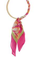 Load image into Gallery viewer, SILK SCARF WRAPPED COLLAR NECKLACE
