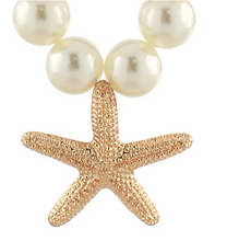 Load image into Gallery viewer, Bold &amp; Textured Starfish Pearl Necklace
