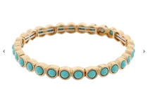 Load image into Gallery viewer, Stone Station Bracelet  MULTIPLE COLORS
