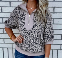 Load image into Gallery viewer, Leopard Jacquard Top
