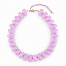 Load image into Gallery viewer, Chunky Resin &amp; Natural Stone Bead Necklace: Honey Caramel
