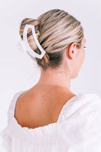 Load image into Gallery viewer, Open Coconut White Large Hair Clip
