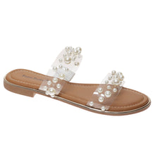 Load image into Gallery viewer, Pearl Kiss Clear Sandals
