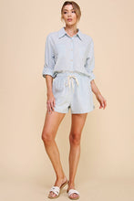 Load image into Gallery viewer, Seabreeze Stripe Linen Shorts
