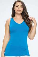 Load image into Gallery viewer, Reversible V or U Neckline Seamless Tank Plus Size: Nude / Plus
