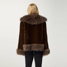 Load image into Gallery viewer, Laurette Faux Fur Jacket: French Roast / S/M
