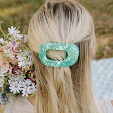 Load image into Gallery viewer, Flat Round Hair Clip | Medium | Spring Splash
