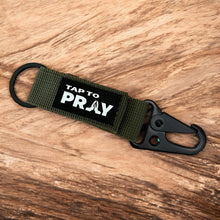 Load image into Gallery viewer, / Tap To Pray™ - Tactical Carabiner Keychain: Black
