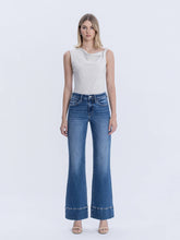 Load image into Gallery viewer, HIGH RISE TROUSER HEM VINTAGE FLARE JEANS Vervet
