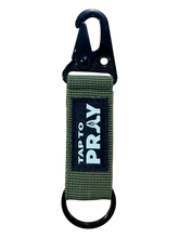 Load image into Gallery viewer, Tap To Pray™ - Tactical Carabiner Keychain: Green
