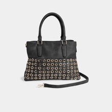 Load image into Gallery viewer, Amabel Double Compartment Grommet Tote: Black
