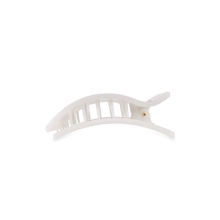 Load image into Gallery viewer, Flat Rectangle Hair Clip | Small | Coconut White

