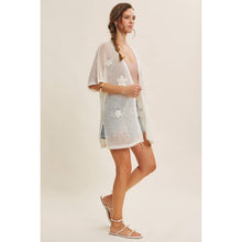 Load image into Gallery viewer, Seaside Bloom Knit Kimono Cardigan
