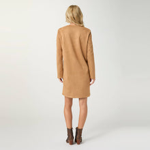 Load image into Gallery viewer, Kiley V-Neck Faux Suede Dress: Camel / S/M
