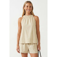 Load image into Gallery viewer, Neutral Luxe Contrast Stitch Top
