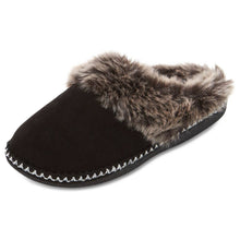 Load image into Gallery viewer, Women’s Selene Faux Suede with Aztec Trim Clog Slippers
