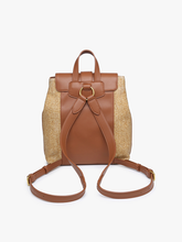 Load image into Gallery viewer, Avani Large Buckle Flapover Backpack | BP2265: Brown
