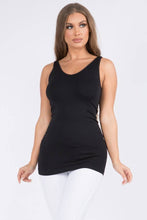 Load image into Gallery viewer, Reversible V or U Neckline Seamless Tank: Black / OS
