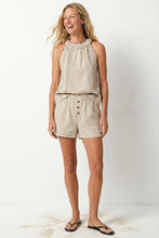 Load image into Gallery viewer, Neutral Luxe Contrast Stitch Top
