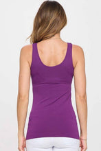 Load image into Gallery viewer, Reversible V or U Neckline Seamless Tank: Black / OS
