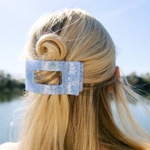 Load image into Gallery viewer, Flat Rectangle Hair Clip | Medium | Blue Lagoon
