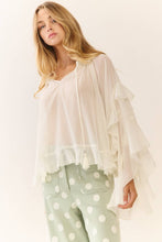 Load image into Gallery viewer, Polka Dot high-rise wide leg pants: White Black / S
