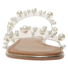 Load image into Gallery viewer, Pearl Kiss Clear Sandals
