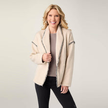 Load image into Gallery viewer, Sevilla Brushed Cardigan with Button Closure: Charcoal Heather / S/M
