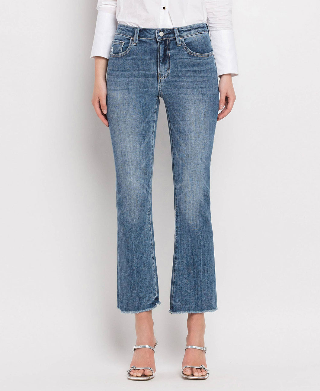 HIGH RISE KICK FLARE JEANS Vervet