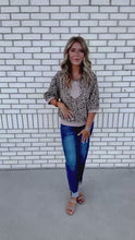 Load and play video in Gallery viewer, Leopard Jacquard Top
