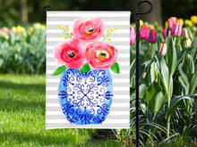 Load image into Gallery viewer, Garden Flag - Spring Floral Vase: 12&quot; x 18&quot; - Double-Sided
