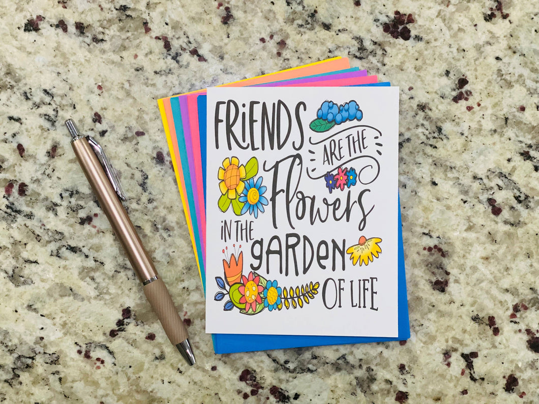 Friendship Garden Note Cards: Colorful