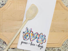 Load image into Gallery viewer, Peace Love Dogs Kitchen Towel
