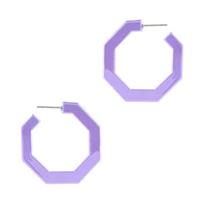 Lavender Color Coated Metal Hexagon 2